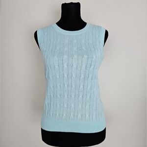 J. Crew Aqua Sleeveless Knit Top